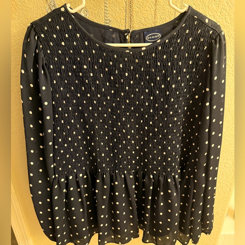 Scoop long sleeve top